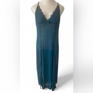 Teal Sheer Nightgown